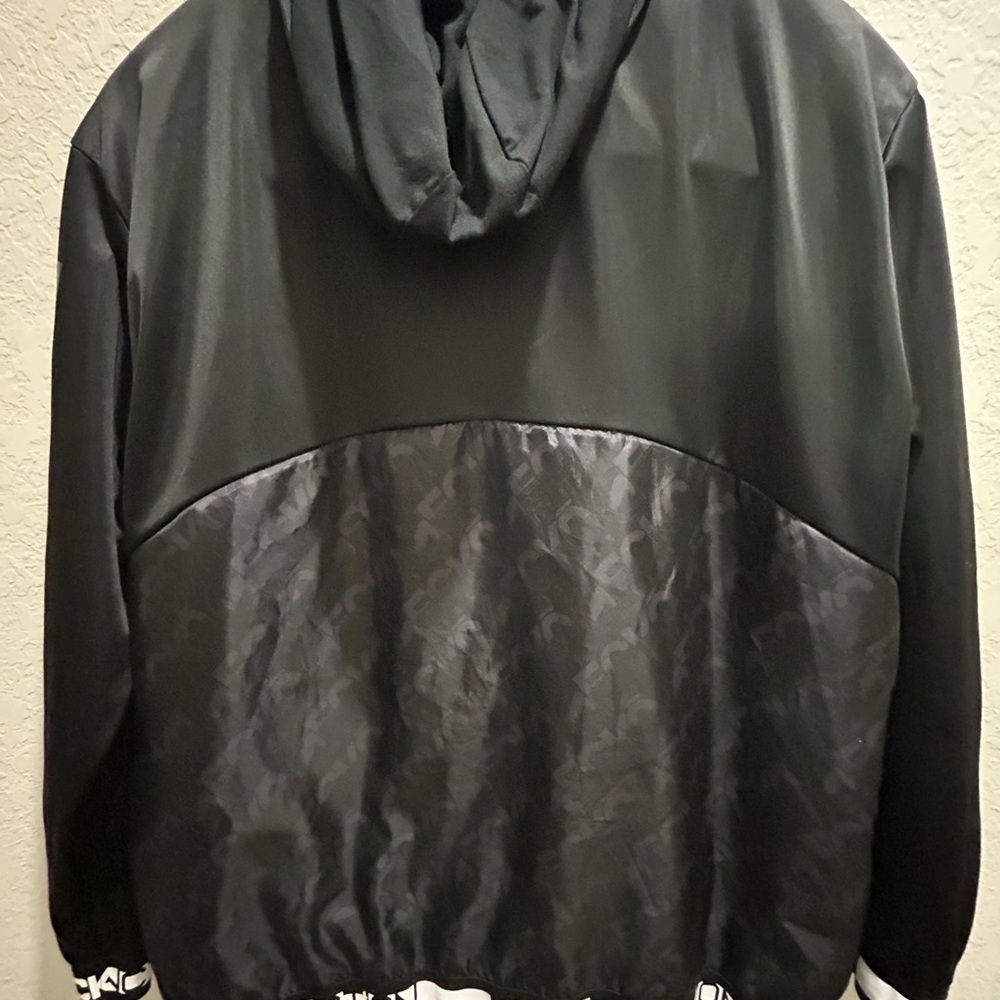 Mens Ecko Function Utility Full Zip Black Windbre… - image 2